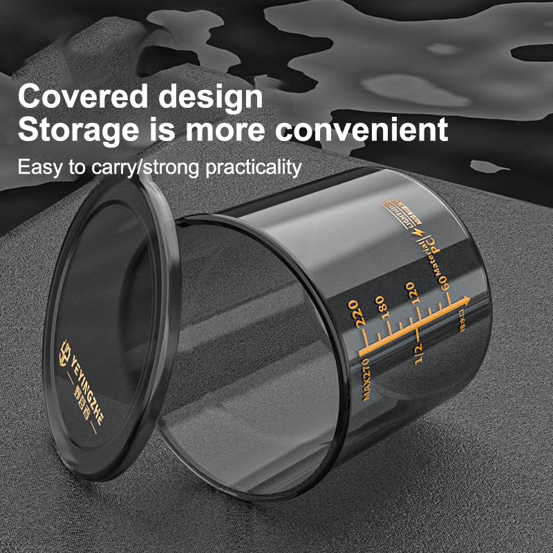 Fishing Bait Measuring Cup With Graduations, High Transparency, Shockproof, Thickened, Portable Fishing Tackle