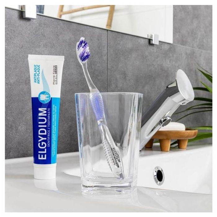 Brosse À Dents - ELGYDIUM - Diffusion Medium - Nettoyage Complet - Technologie Anchor Free - Ergonomique