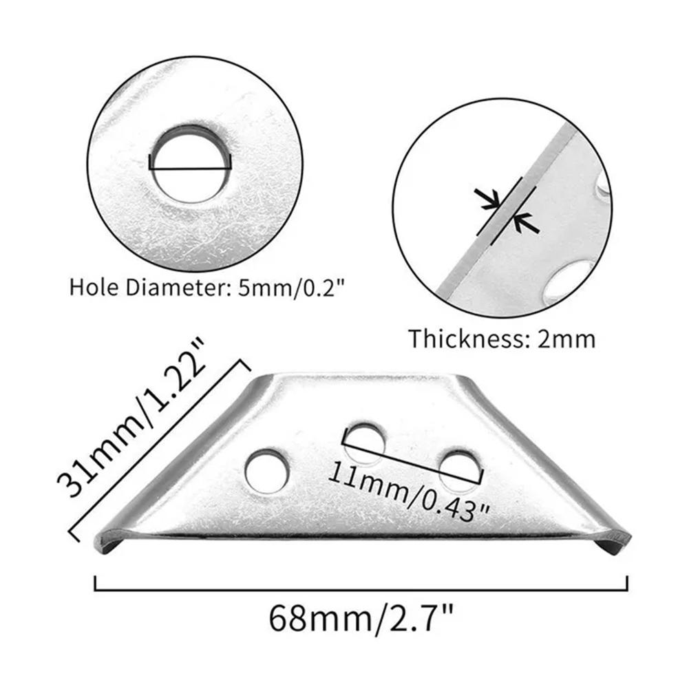 Stainless Steel Angle Corner Brackets Universal Furniture Corner Connector Brace Joint Fastener Cabinet Support Fixing Frame