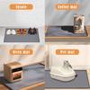Under Sink Mat, 34"×22“ Silicone Bathroom Sink Mat, Under Sink Liner Drip Tray and Protectors for Bottom of kitchen Sink