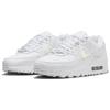 Nike Air Max 90 White Metallic Silver Women Sneakers Blue-Joy FV0949-100
