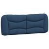 VidaXL Headboard Cushion, Reading Pillow with Zipper, Reading Cushion for Bed Bedroom, Blue 140 374582