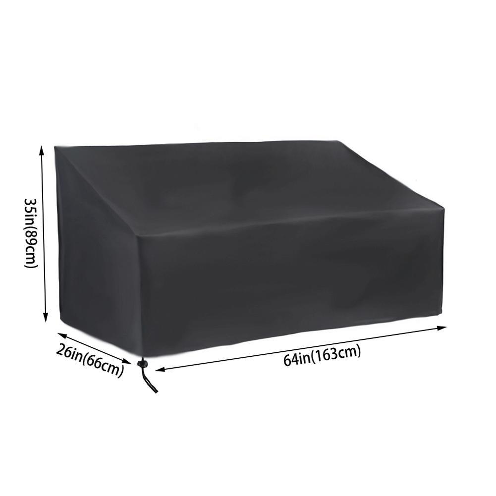 Waterproof Heavy Duty Garden Couch Cover Designed for 2 3 4 Seater Outdoor Benches with Weatherproof Drawstring Lock