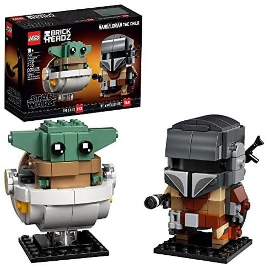 LEGO BrickHeadz Star Wars Mandalorian Child 75317 Building Kit Pieces)