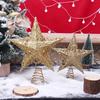 Glitter Christmas Tree Topper Star Sliver Gold Xmas Tree Ornaments Top Decor Christmas New Year Navidad Noel Natal Decor 2026 7