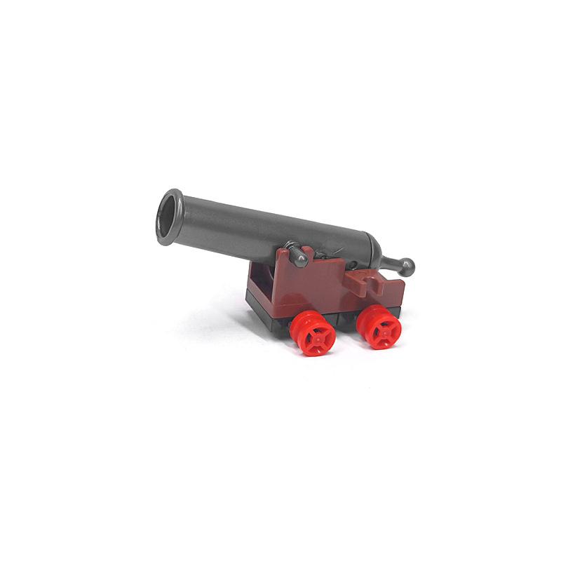 Medieval Military Cannon Small Particle Soldier Figurine Building Block Pirate Ship Artillery Scene Ornament Toy