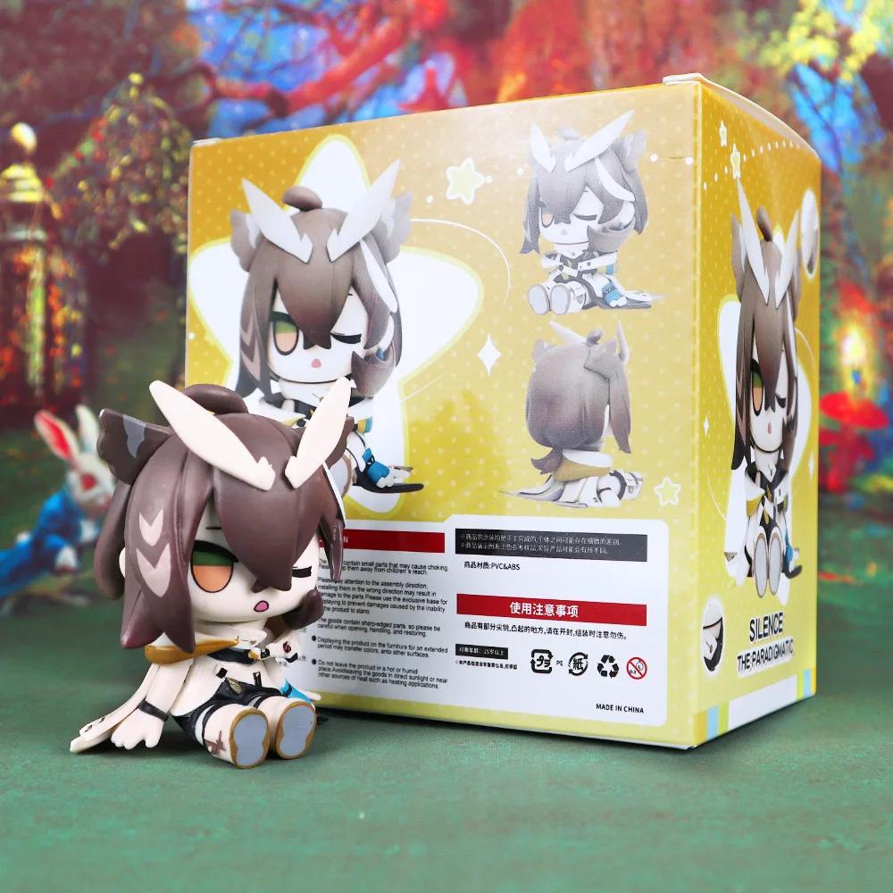 Sitzendes Mädchen 7,5 cm Q-Version Figur das Paradigmatische Modell Spielzeug Anime Spiel Peripherie Kawaii Puppe Geschenke Boxverpackung