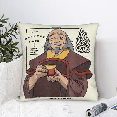 Avatar The Last Airbender Uncle Iroh Firebending Master Pillow Case Graphic Pillow Cover Funny Pillowcases For Car Home Decor
