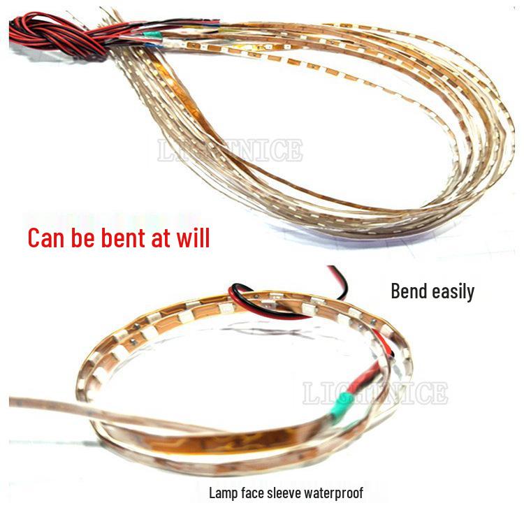 Super Bright LED Colorful Flashing Marquee Sleeve Light for Car and Motorcycle Decoration