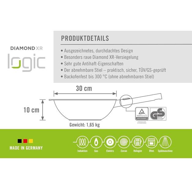 Wok Pan Woll Logic XR 30 Cm with Polished Coating (11030PLCI)