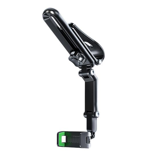 Mobile Phone Holder Multi-Directional Adjustable Car Mount for Navigation Sun Visor Installation Universal Stable Non-Shaky Driving Accessory зелёный