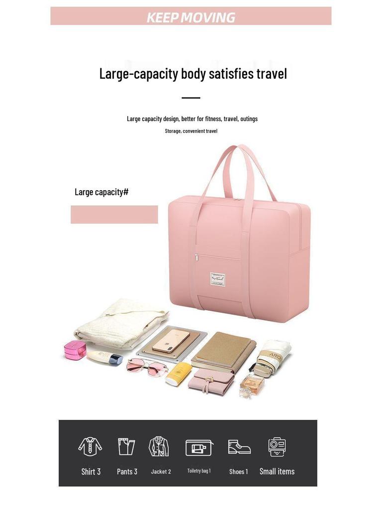 Torba podróżna i ciążowa o dużej pojemności, składana, na krótkie wyjazdy