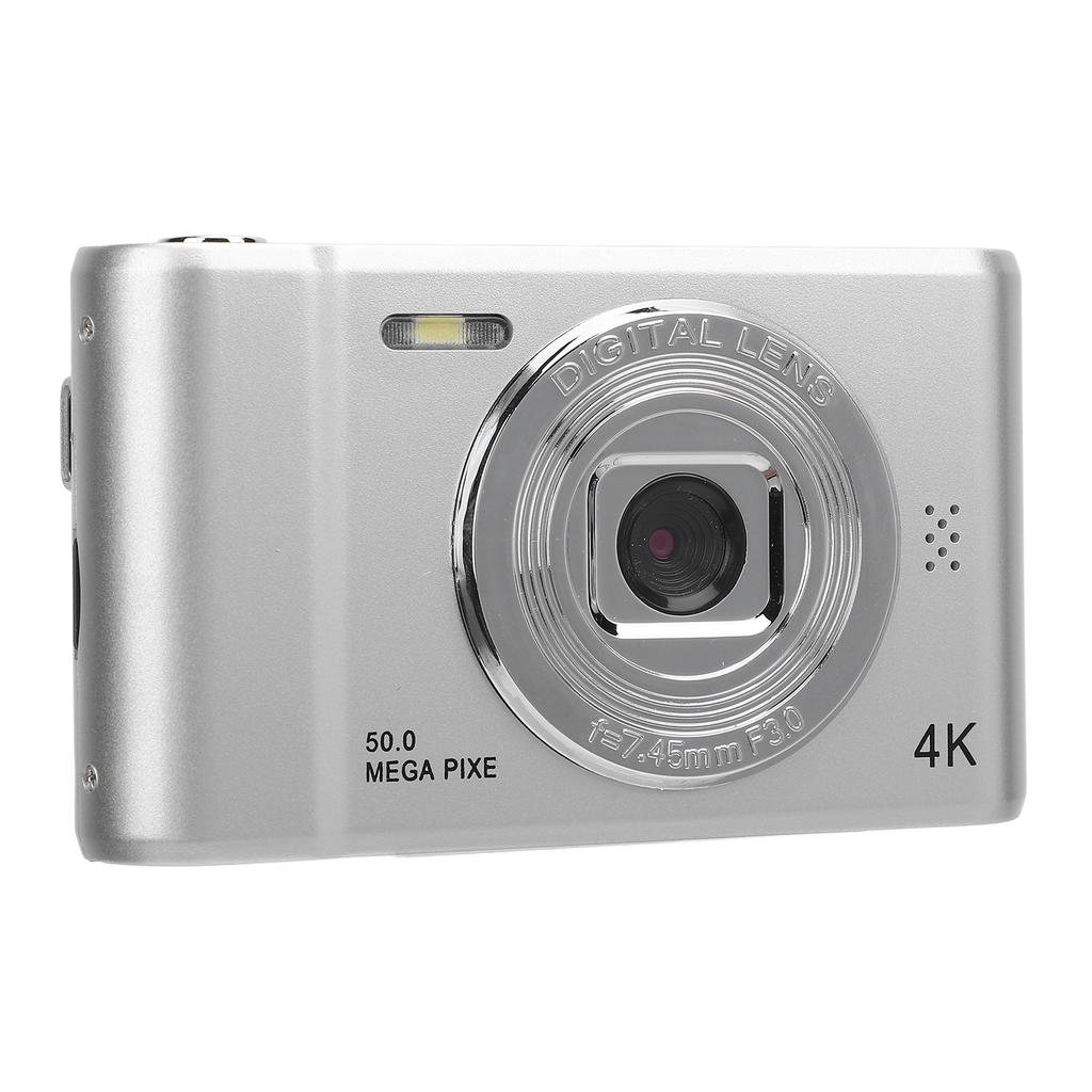 2.4 Inch Camera 50MP Photo 4K Video Recording 8X Digital Zoom Camera IPS Color Screen for Home and School D04 No Card