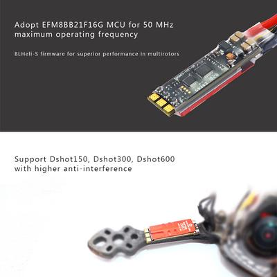 Flycolor RAPTOR SLIM 40A 2-4S Borstelloze ESC Dshot BLHeli-S voor QAV 170-330 RC FPV Racing Drone