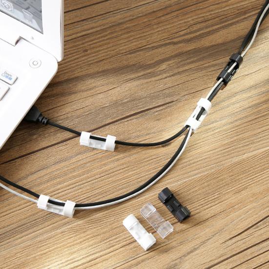 20Pcs Draht Lagerung Clips Schnalle Organizer Sicherung Daten Linie Kabel Klemme Fixer