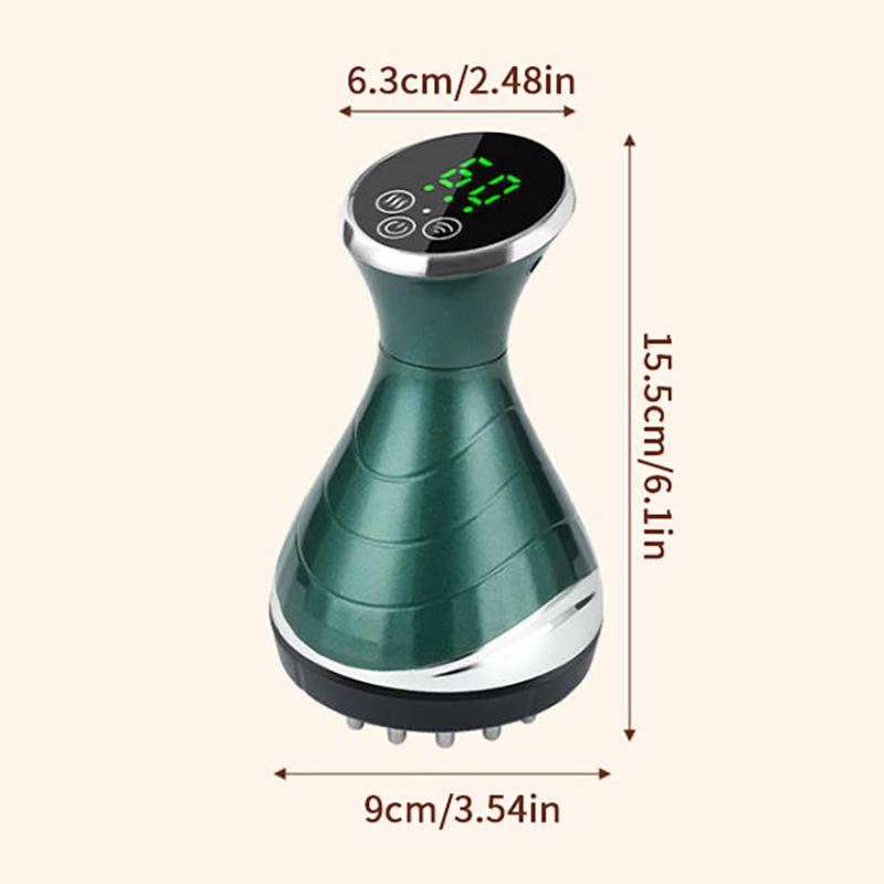 Elektrische Meridianbürste Anti-Cellulite Gua Sha Körpermassagegerät Vibration Mikrostrom Kompressionsschaben Lymphdrainage Pflege
