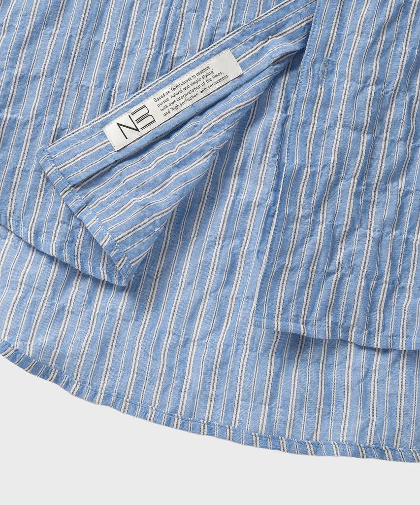 NONBLANK Striped Ls Shirt_Blue