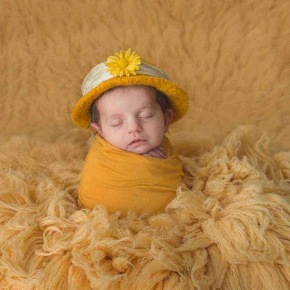 Blanket Soft Solid Color Photography Wrap Props For Newborn Children