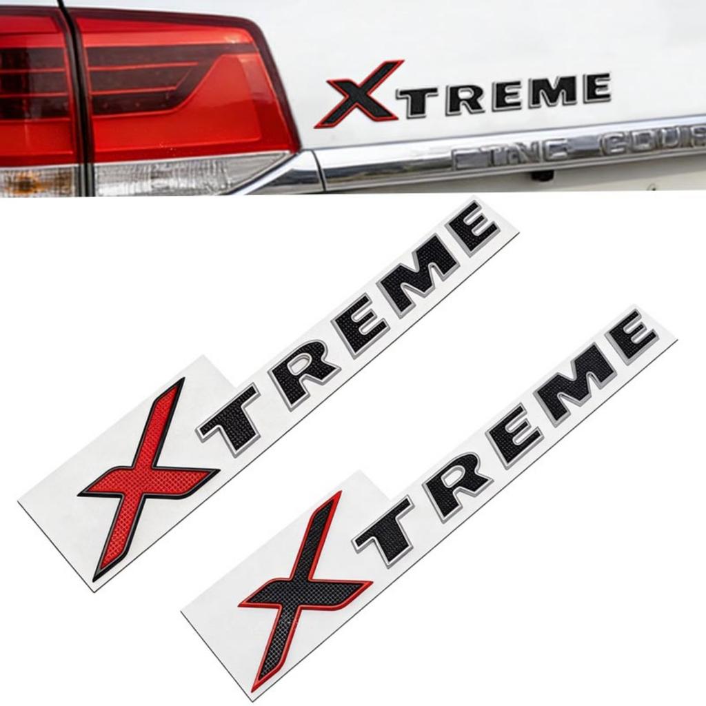 3D ABS XTREME Badge Sticker Side Fender Rear Trunk Emblem Decal Car Exterior Styling Accessories