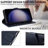 For Samsung Galaxy S23+ Leather Case Litchi Texture RFID Blocking Wallet Stand Phone Cover
