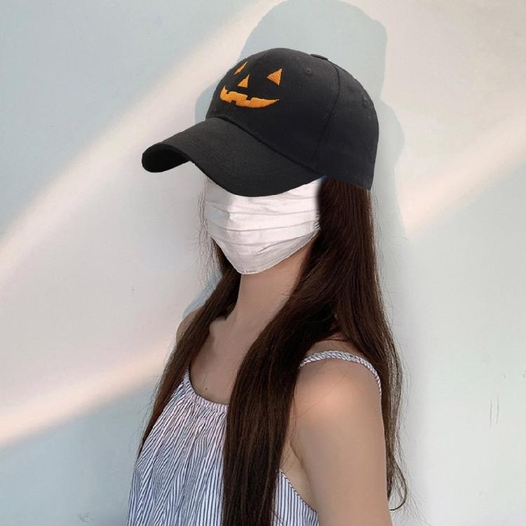 Halloween Baseball Hat for Kids Adult Festival Embroidered Pumpkin Faced Hat Punk Hiphop Hat Holiday Celebrate Party Hat