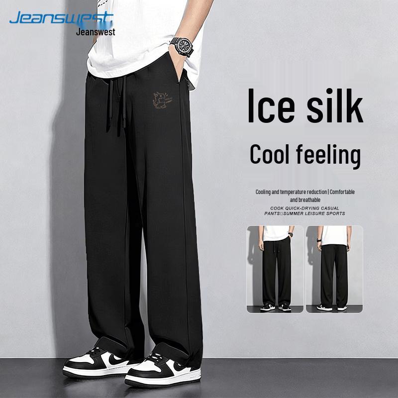

Мужские повседневные брюки прямого кроя из ледяного шелка Jeanswest 4XL