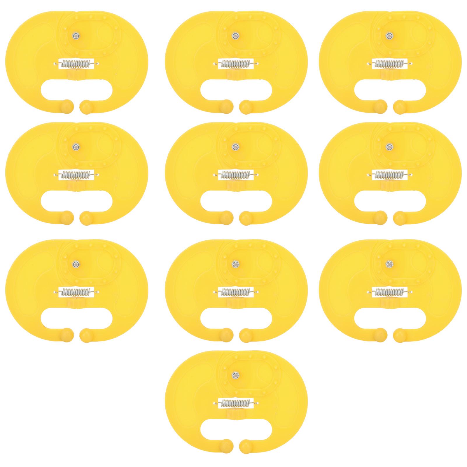 

10 Pcs Calf Weaner Spring Lock High Tensile Strength Lengthened Widened PP Calf Nose Thorn Milk Sucking Preventer