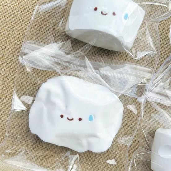 1/2/3Pcs Cartoon Expression Bun Squeeze Toy Speechless Steamed Bun Sensory Pinch Fidget Toy Stress Relief Relaxation Decompression Tool