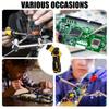 Portable 12V Soldering Iron Set With Double Tips And Wide Temperature Ranges 0-400℃ For DIY Craft And Home Repairs