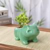 Creative Ceramic Mini Flowerpot Succulent Planter Flower Pot with Hole Cute Green Plants Planter Home Garden Decoration Outdoor