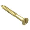 Forgefix Wood Screws, Slotted, Csk, Brass