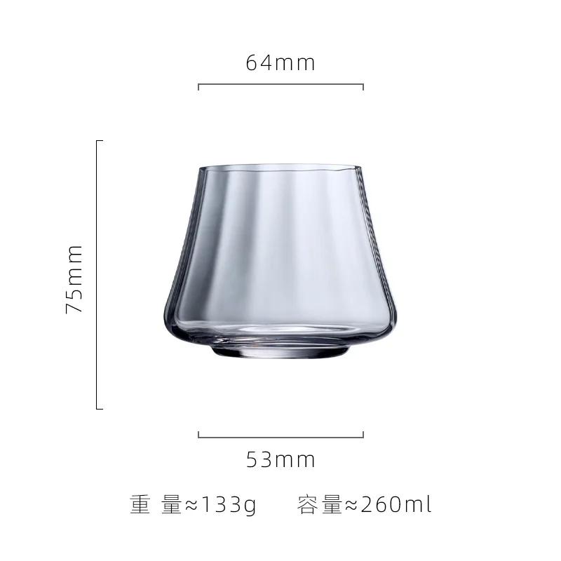 

Boutique Series Crystal Glass High Footed Ribbed Champagne Flutes Sparkling Glasses for Bar Cocktail Drinking And Serving 1PCS