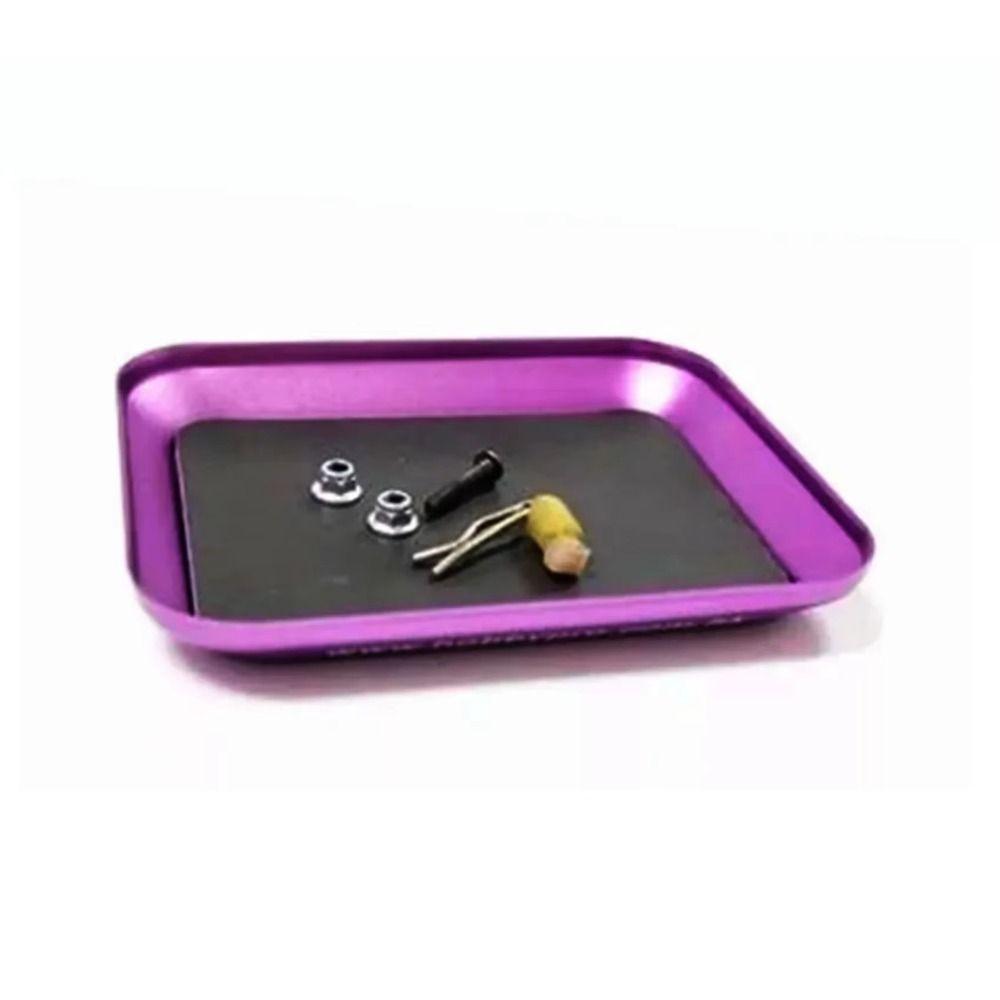 2PCS Multipurpose Magnetic Screw Tray Plate Aluminum Zinc Zinc Alloy Screws Disk Storage Plate  Automotive