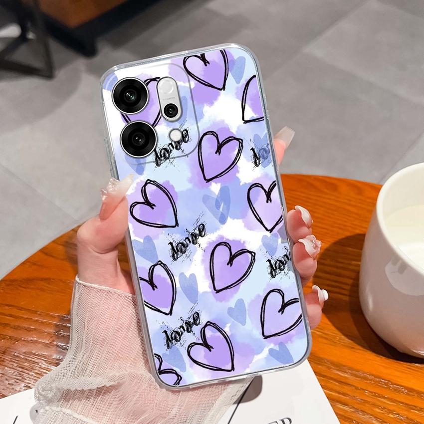 For Oppo Reno14 Pro Realme C71 C75 C75x Ultra Thin Clear Phone Case Cute Panda Pattern Dustproof Protection Soft Transparent Back Cover For Oppo Shell