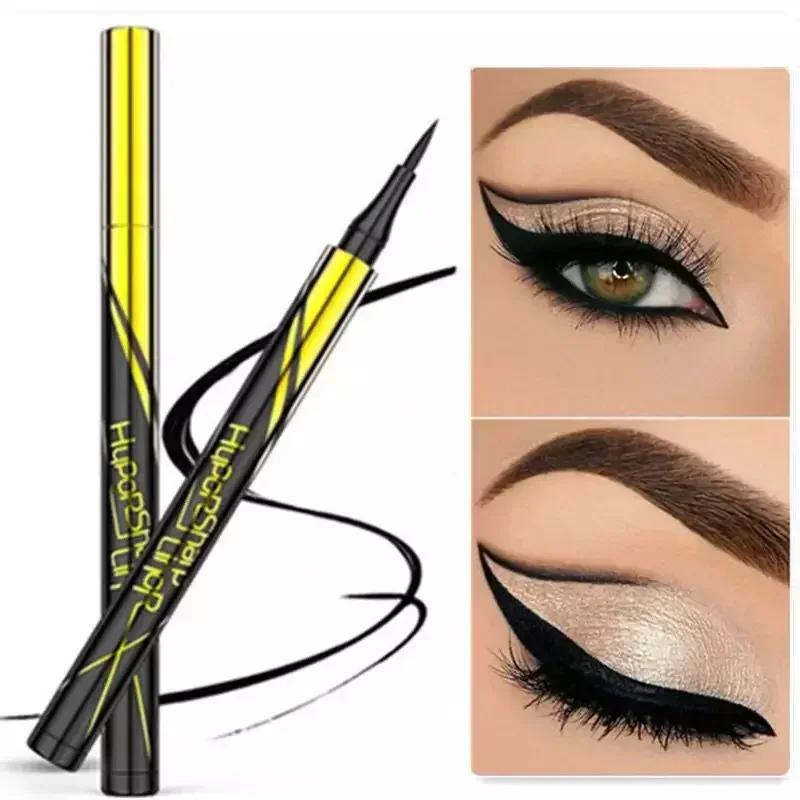 Eye Liner Pencil Small Gold Liquid Eyeliner Pen Quick-drying Eyeliner Waterproof Lasting Eyeliner Black/Brown Eyes Makeup Liquid