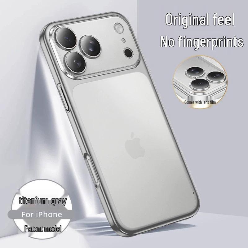 Electroplated Frosted Full Coverage Lens Film Case for iPhone16/17 Pro Max
