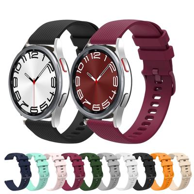 20mm/22mm silikonový řemínek pro Samsung Galaxy Watch 6/5/4/3 pro Huawei Watch 4/3 Pro/GT3 náramek náramek pro Amazfit GTR 4/Stratos