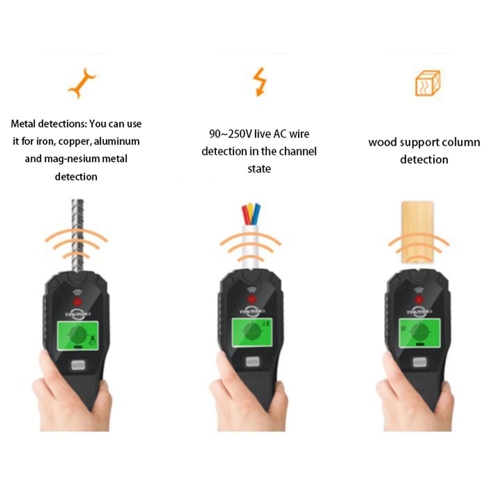 Multifunction Handheld Metal Detector Wall Drilling Inner Wire Detection and Positioning Wall detector Scanner Utility Tool