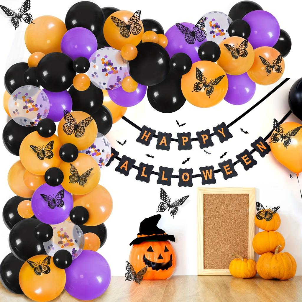 Decoração de parede de borboleta 3D, 48 peças, 4 estilos, 3 tamanhos, decorações de borboleta para festa de aniversário, decorações de bolo, adesivos removíveis