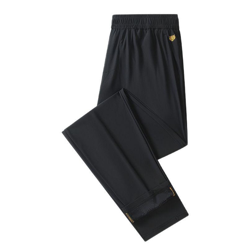 

Унисекс Легкие Брюки Девять Девятых с Ледяным Прикосновением: Антибактериальный, Быстросохнущий, Защита от солнца, Комфорт больших размеров для весны/лета. 4XL