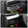 For VW Volkswagen ID.6 ID6   Carbon Fiber Car Window Lift Button / Head Lights Switch / Water Cup Accessories Cover Trim