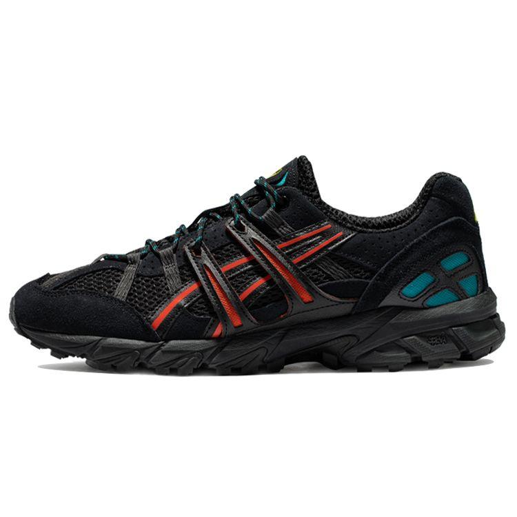 

Asics Gel-Sonoma 15-50 Удобная ткань из синтетической кожи Низкие повседневные кроссовки для бега Мужские кроссовки Черный Красный 1201A438-002 43.5