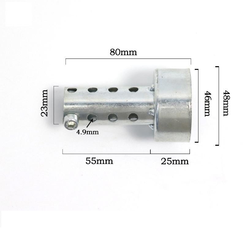 1Pc 80mm Length Exhaust Baffle Fits For 44-46mm Exhaust Pipes (Baffle O.D. 45mm) Motorcycle Accessories