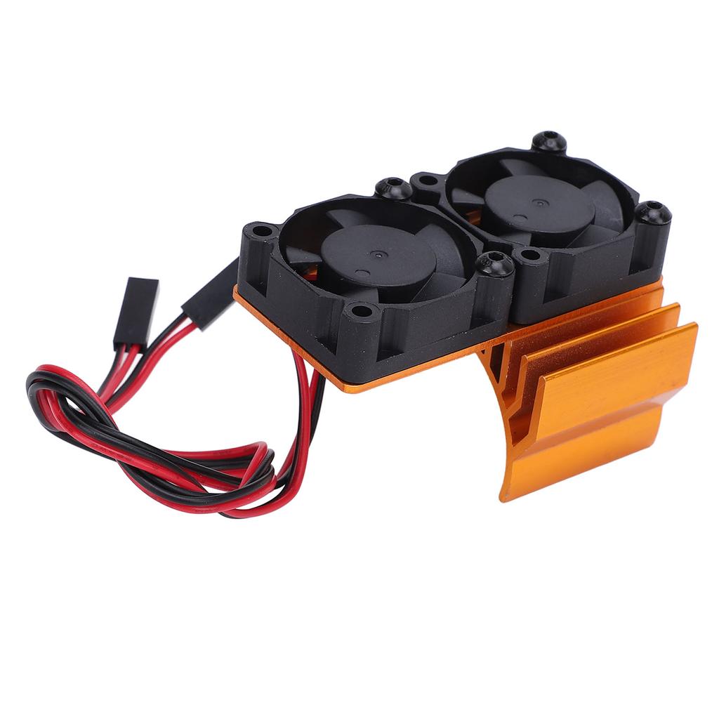 ESC Cooling Fan and Motor Dual Fan Set Aluminum Plastic Fan Set for Slash 4x4 for Stampede 4x4 for