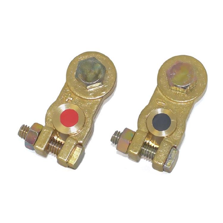 2Pcs Brass Side Post Terminal M10 M6 M8 Threads Stud Battery Post Connector
