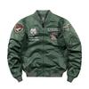 Men's MA1 Air Force Flight Jacket: Spring/Autumn Baseball Collar Workwear Coat