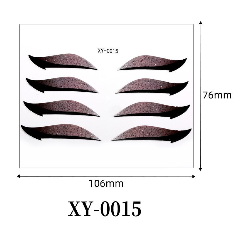 European Waterproof Self-Adhesive Eye Shadow & Eyeliner Stickers for Party & Stage Makeup