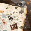 Cute Aesthetic Flower Cat Stickers For Scrapbooking INS Style Planner Decor DIY Junk Journaling Craft Supplies