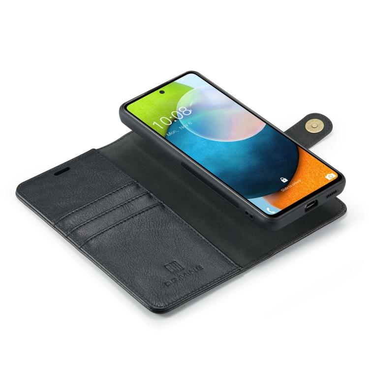 Per Samsung Galaxy A53 5G DG.MING Custodia per Telefono in Pelle Magnetica Staccabile con Texture Crazy Horse