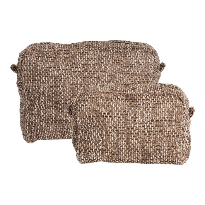Trousse de toilette - HOUSE NORDIC - Marron - Polyester - Souple - Zippée